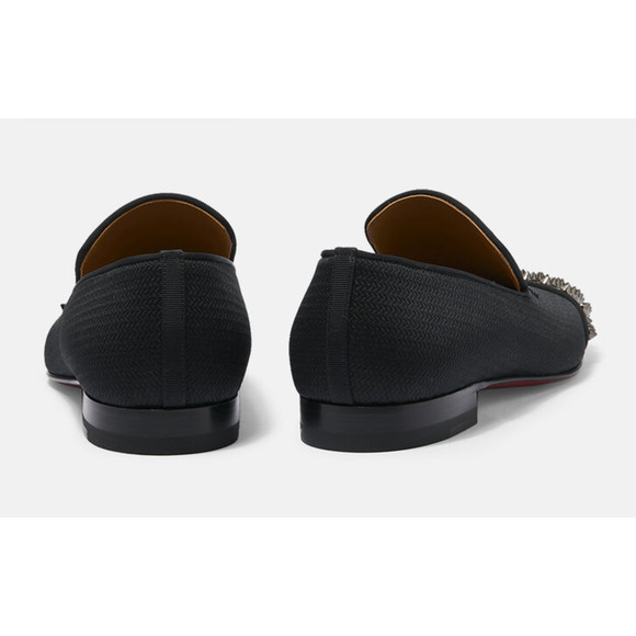 Christian Louboutin Navy Spooky Flat Black Spike Oxford Dress Loafer 42 9 main image 6